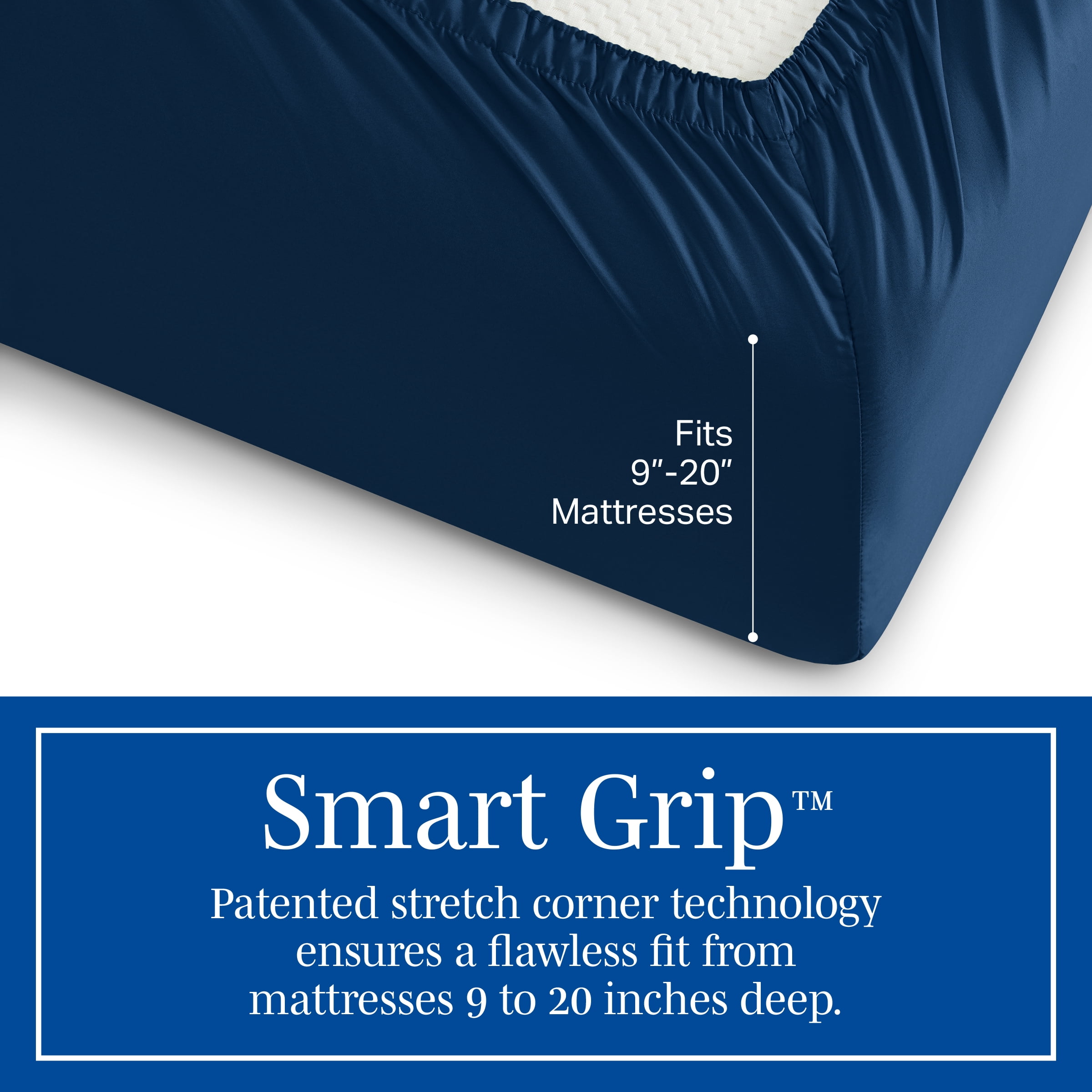 Wamsutta 1846 4-Piece 400 Thread Count Titan Egyptian Giza Cotton Percale Bed Sheets, Queen-Deep Pocket