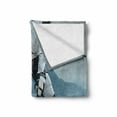 thumbnail image 2 of Sports Soft Flannel Fleece Throw Blanket, Ice Hockey Player with Stick and Puck Mountain Background Canadian, Cozy Plush for Indoor and Outdoor Use, 60" x 80", Charcoal Grey White, by Ambesonne, 2 of 6