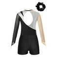 thumbnail image 4 of iiniim Kids Girls Gymnastics Bodysuit with Shorts Set Ballet Dance Leotard Matching Hair Scrunchie Tank Unitards A Silver 8, 4 of 7