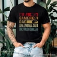 thumbnail image 5 of Gamer Dad Controller T-Shirt, Black Funny Tee for Cool Fathers, 5 of 7