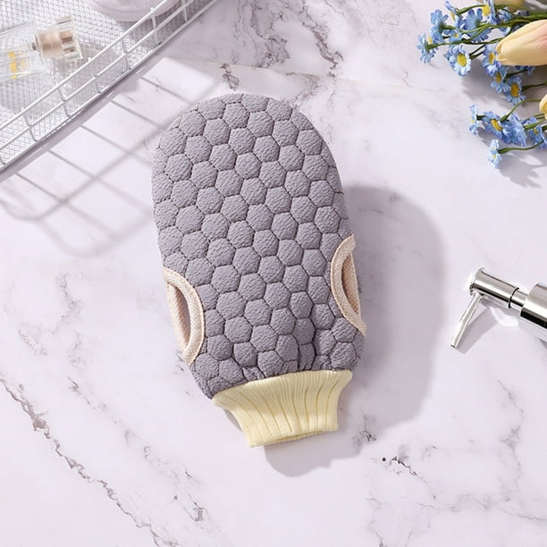 Toalla de Baño Multifuncional de Doble Cara | Guante Exfoliante con Textura de Panal y Suave | Paño de Baño de Masaje Suave para La Piel, Limpieza Corporal, Circulación y Alivio Muscular