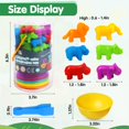 thumbnail image 4 of Juguetes De Contar Juego De Combinaciones Para Niños Con Tazones De Clasificación Aprendizaje Preescolar Actividades Educativas Juguetes Clasificación De Colores Y Juego Sensorial Juguetes Montessori, 4 of 5