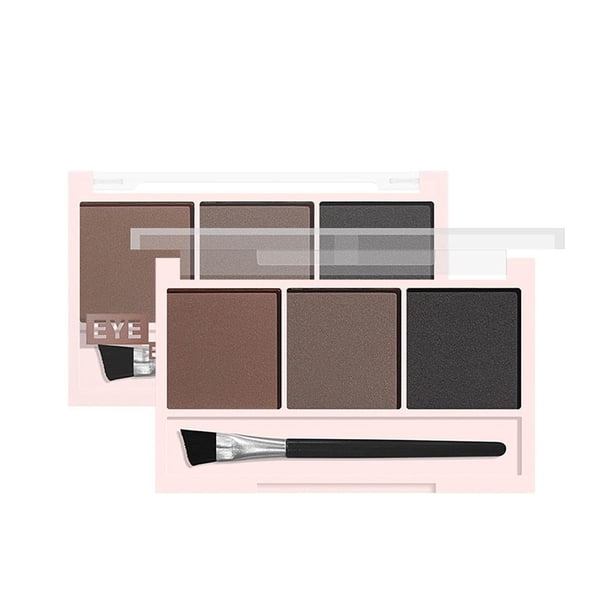 Polvo para cejas 3 en 1 resistente al agua con brocha, 4 colores |
