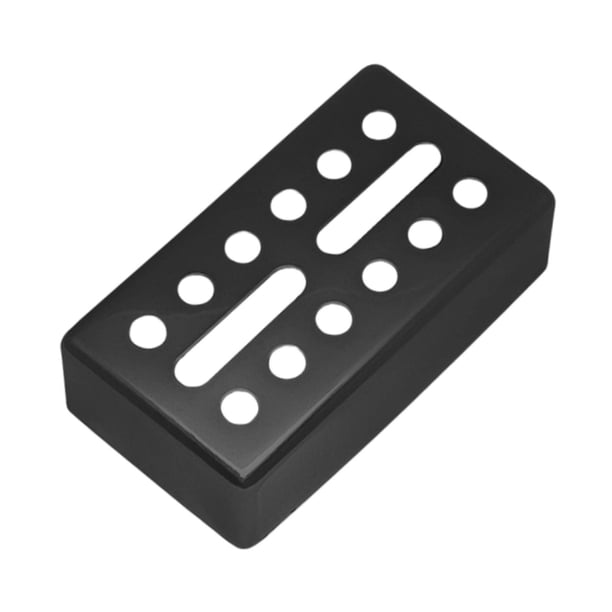 Cubierta de latón para pastilla de doble bobina de 12 orificios para guitarra eléctrica con reducción de ruido. Negro 50 mm