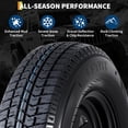 thumbnail image 3 of 2-Pack Trailer Tire On Rim ST175/80D13 Trailer Tires and Wheels 5 Lug on 4.5 in PCD Trailer Tires with 13 in Rims Load Range C 6PR Black, 3 of 9