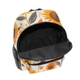 thumbnail image 6 of FORMRS School Backpack with Front Zippered Pocket 12" Student Travel Daypack, Watercolor Sunflowers and Leaves, 6 of 6