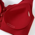 thumbnail image 5 of EchfiProm Womens Front Closure Bras Red Plus Size Padded Full Figure Bras for Ladies Older Women 44ABC, 5 of 8