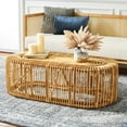 thumbnail image 2 of SAFAVIEH Jabez Coastal Oval Coffee Table, Natural, 2 of 8