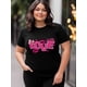 thumbnail image 4 of Women's T-Shirt,Short Sleeve Tee Shirts Casual Tops Love Lips Bow Flower Crewneck T Shirt for Women, 4 of 8