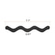 thumbnail image 2 of 6uds Antideslizante Bañera Pegatinas Baño Ducha Piso 7.1" Antideslizante Pegatina Cinta S-Forma Estilo Calcomanías para Baño Cocina Bañera Escalones Escaleras, Negro, 2 of 7