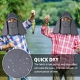 thumbnail image 5 of HOMEYA Foldable Sun Hat with Neck Cover,Outdoor UPF 50+ Sun Protection Fishing Hat,Breathable Baseball Cap with Face Mask for Fishing Hiking,Dark Gray, 5 of 10