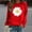 Red, variant on Munlar Womens Cardigan Sweaters,Winter Womens Casual Sweatershirts Ladies Daisy Print Sweatshirt Sweater Tee Sweater