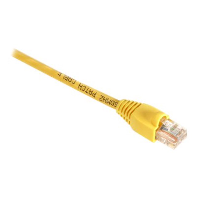 Black Box GigaBase 350 - Câble de Patch - RJ-45 (m) vers RJ-45 (m) - 5 Pi - UTP - CAT 5e - Démarré, Sans Accroc - Jaune