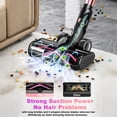 thumbnail image 3 of Cordless Vacuum Cleaner, 600W/55KPA Vacuum Cleaners for Home, 55Mins Stick Vacuum, Anti-Tangle & 1.8L Large Dust Cup, Lightweight Vacuum for Hard Floors Carpet Pet Hair, Purple Pink, 3 of 10