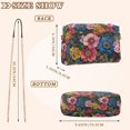 thumbnail image 4 of FORMRS Women Crossbody Purse with Chain Strap Vegan Leather Shoulder Handbag, Vibrant Blooming Flowers, 4 of 7