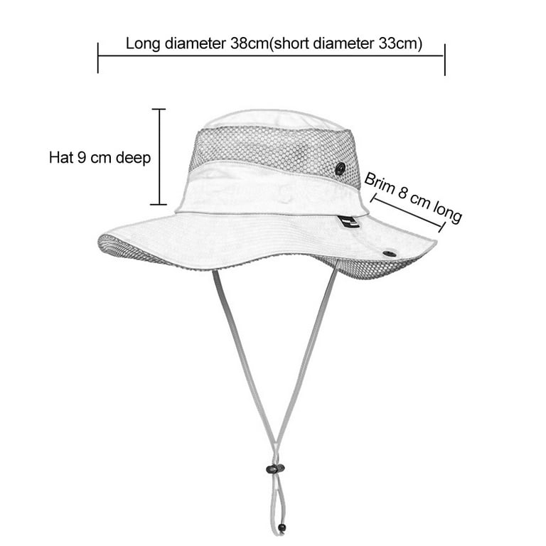 Women Fishing Sun Hat Men Summer UV Protection Bucket Hats Mesh
