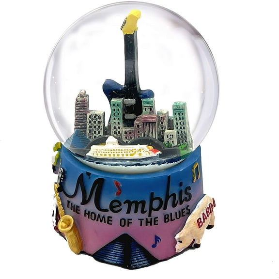 Memphis Snow Globe Tennessee Waterglobe 3.5 Inches Tall