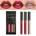 thumbnail image 1 of Juego de 3 colores de brillo de labios de terciopelo mate, taza antiadherente, lápiz labial líquido resistente al agua de larga duración, cosmético para mantener las 24 horas de maquillaje de moda, 1 of 5