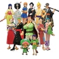 thumbnail image 2 of One Piece Zoro Luffy Sanji Live version Anime Figure Ver. Robin Nami Brook Chopper PVC Car Decoration Ace RANKY Usopp Model Fivean unisex, 2 of 2