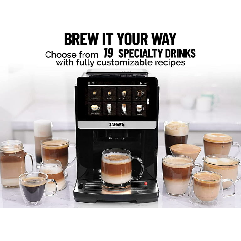 Zulay Magia - Máquina de café espresso súper automática - Máquina de café  espresso duradera con molinillo - Cafetera con pantalla táctil de 7  pulgadas