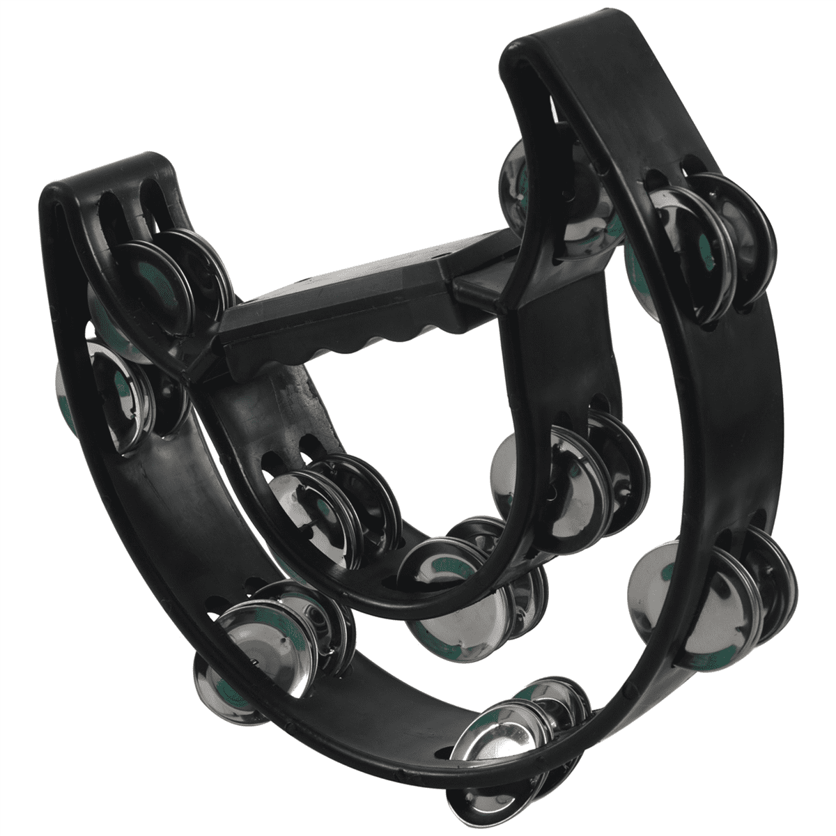 3X Compact Double Half Moon Music Tambourine Percussion Tamborine Drum