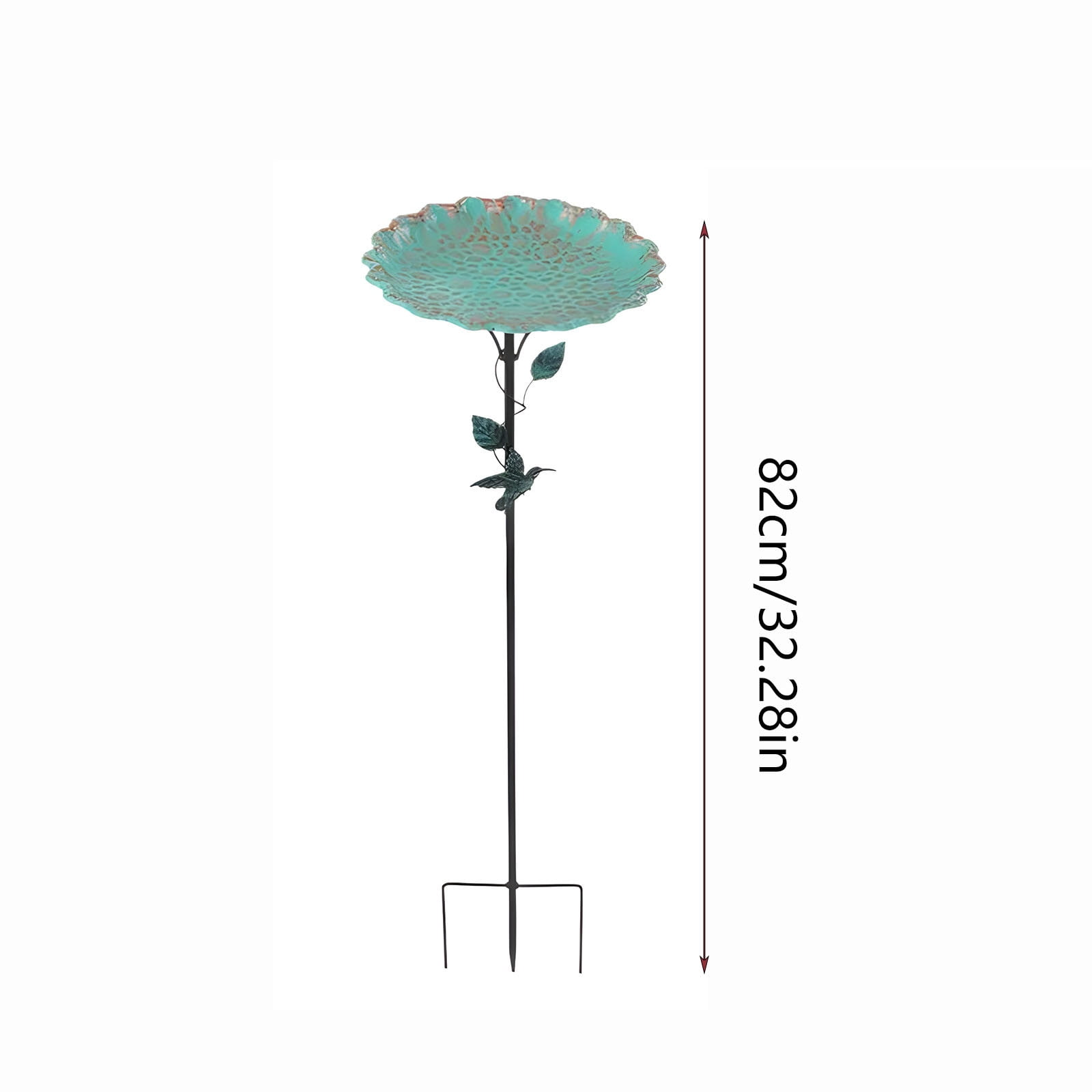 Heavy Duty Metal Bird Feeder 82CM, Weatherproof Rust Proof Iron Suet Feeder, Squirrel Proof Large Capacity Outdoor Hanging Bird Feeder for Garden, Easy Clean