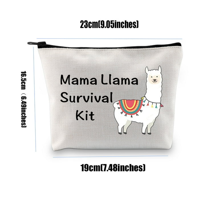 Beware Crazy Llama Girl Makeup Brush Pencil Pot - Funny Alpaca Animal Pet