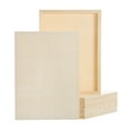 thumbnail image 1 of Uxcell 6Pcs Tableros de Lienzo de Madera, Lienzos de Arte de Madera de 9x13 Pulgadas, Panel de Madera Sin Terminar para Pintura, Manualidades, Proyectos de DIY, Arte de Vertido, 1 of 6