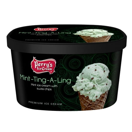 Perry's Mint Ting a Ling Ice Cream, 1.5 Quart