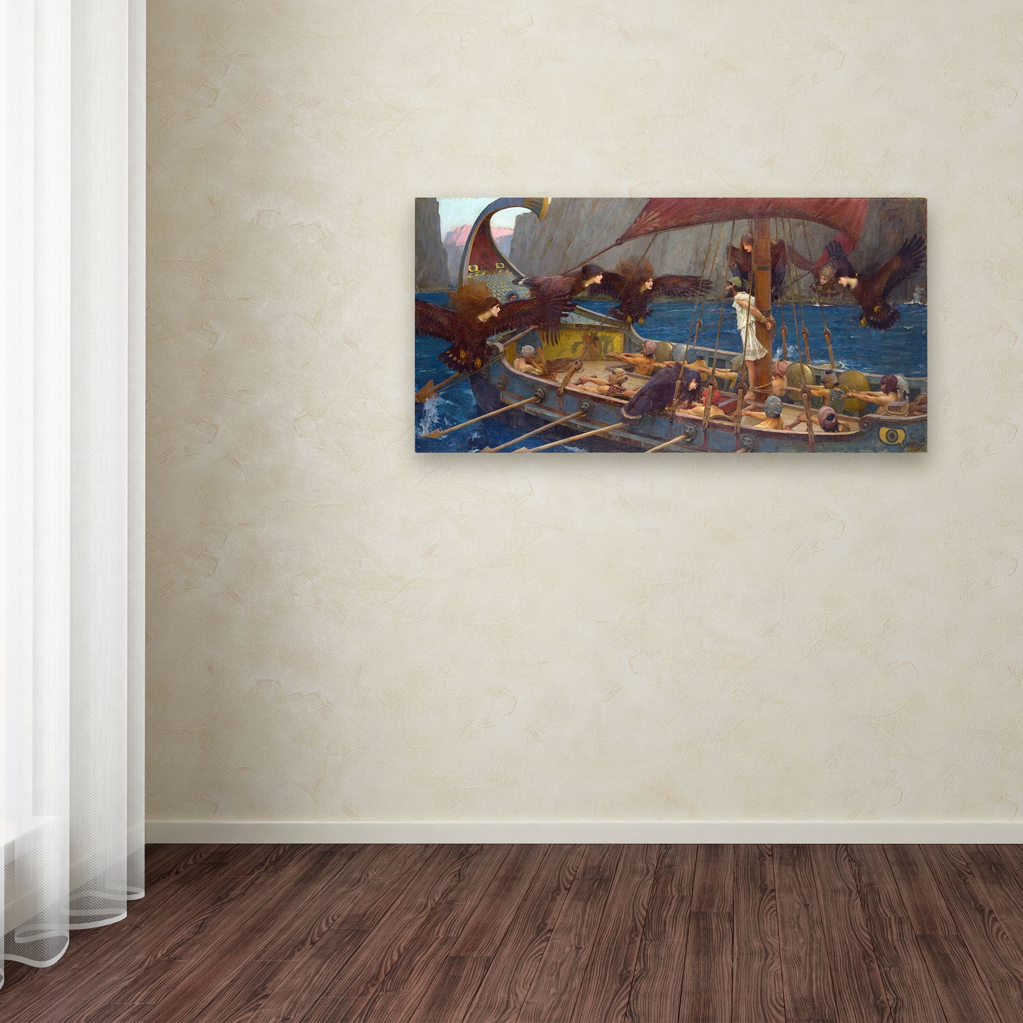 Waterhouse 'Ulysses And The Sirens' Canvas Art