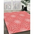 thumbnail image 2 of Ahgly Company Indoor Square Patterned Fire Engine Red Area Rugs, 7' Square, 2 of 6