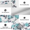 thumbnail image 6 of Aqua Rose Outdoor Rug for Patio/Deck/Porch, Non-Slip Large Area Rug 5 x 7 Ft, Rustic Romantic Botanical Floral Vines Art Indoor Outdoor Rugs Washable Area Rugs, Reversible Camping Rug Carpet Runner, 6 of 8