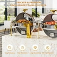 thumbnail image 5 of Ktaxon Roll Top Chafing Dish for Buffet, 6 Quart Stainless Steel Buffet Set with Visible Window, Chafers and Warmers Sets for Party, Catering, Wedding, Banquet, Graduation, 5 of 8