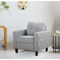 thumbnail image 5 of US Pride Furniture Kartier Mid-Century Linen Fabric 3 Piece Living Room Set, Light Gray, 5 of 5