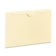 Universal Deluxe Manila File Jackets with Reinforced Tabs, Straight Tab, Legal Size, Manila, 100/Box -UNV73400