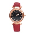 thumbnail image 1 of HBFAGFB Montre Femme Ceinture Givrée Montres Tendance Simples et à la Mode Robe Usage Quotidien Rouge, 1 of 7