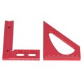 thumbnail image 3 of Outils de Menuiserie, Règle d'Angle Précise en Alliage d'Aluminium Rouge Multifonctionnelle avec Vis Clé Hexagonale pour Projets de Construction, 3 of 7