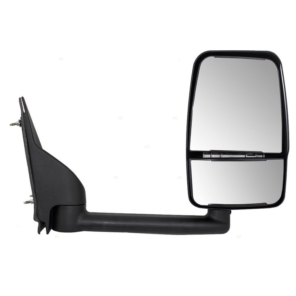 Brock Driver Side Left Power Mirror - Paint To Match Black With Heat, Fits 2006-2010 Hyundai Sonata