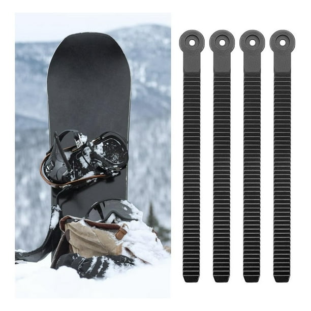 6 Piezas Correa de Escalera de Tobillo para Snowboard, Correa para Zapatos de Patinaje Sobre Ruedas Reemplazo de Fijación de Correa de Escalera de Snowboard con Tornillos