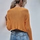 thumbnail image 5 of Camisa De Punto Con Cuello En V, Línea De Corte Hombro Caído Elegante Jersey De Punto Fino Para Mujer Amigable Con La Piel Para El Hogar, 5 of 8