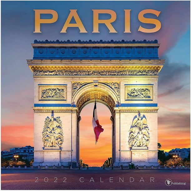 Paris Calendar 2023 2022 - 2023 Monthly Wall Calendar Paris, 16 Month Large Grid, Paris Travel  Scenic Theme, 12" X 12" - Walmart.com