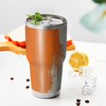 thumbnail image 3 of 30oz Orange and Grey Abstract Art Artwork Tumblers Stainless Steel Tumbler with Lid and Straw,Vacuum Insulated Double Wall Travel Tumbler Cups Mug with Cleaning Brush for Coffee,Tea, 3 of 7