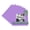 Pansy Purple, variant on Grape Purple Picture Frame Mat for 7x7 Frames - Fits 4x4 Photos - 1 Mat