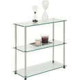 thumbnail image 5 of Convenience Concepts Designs2Go Three-Shelf Classic Clear Glass Bookcase, 5 of 7