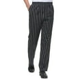 thumbnail image 2 of Men Stripe Plaid Chili Printed Hotel Restaurant Kitchen Chef Work Long Pants, 2 of 8
