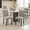grey, variant on Upholstered Dining Chairs Set of 2, Fabric Parsons Dining Room Chair with Nailhead Trim and Sturdy Wood Legs, for Small Space Vintage, for Small Space, Apartment,Beige