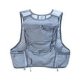 thumbnail image 2 of QccHieUs Hydration Backpack Backpack Adjustable Water with Reflective Strips Backpacks of gray, 2 of 9