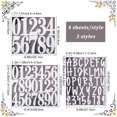 thumbnail image 3 of HAOAN 24Sheets 400pcs Large Letter & Number Stickers 2.5 Inch Self Adhesive Letters Stickers Big Font Stickers, 3 of 6