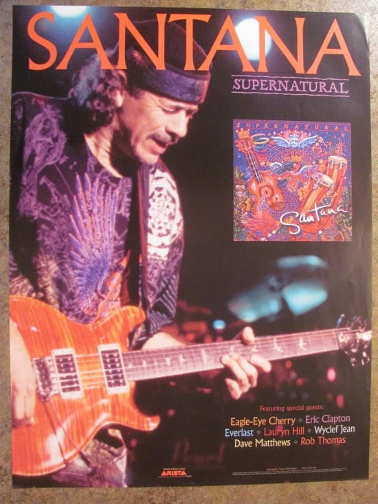 Carlos Santana Supernatural Poster - Walmart.com - Walmart.com
