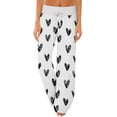 thumbnail image 2 of LEJHVAQK Heart Printed Valentine's Day Series Pajama Pants for Women Wide Leg Lounge Pants with Comfort Waist Elastic Drawstring Sleep Pants, 2 of 6